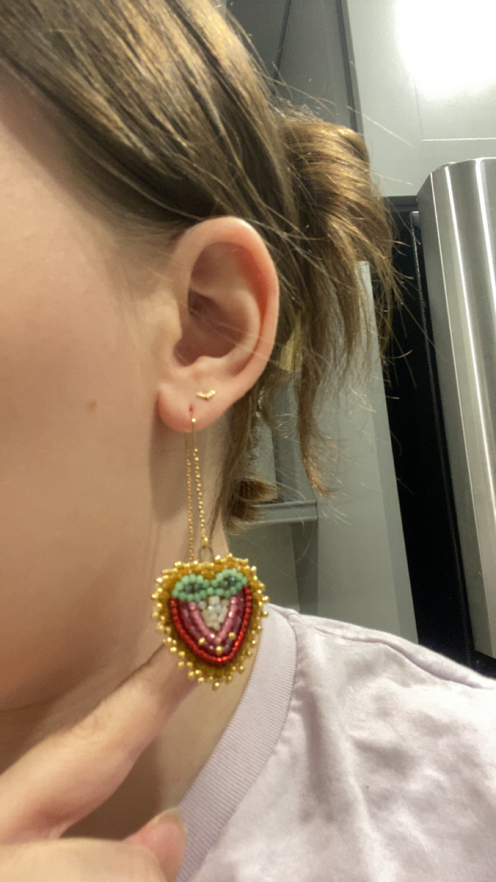 Bright Purple Blueberry Earrings