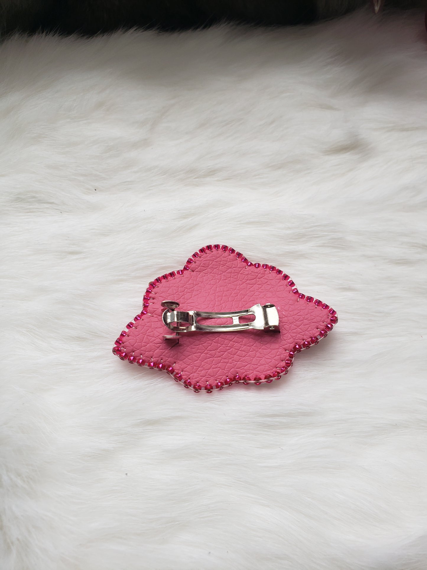 Red Flower Barrette