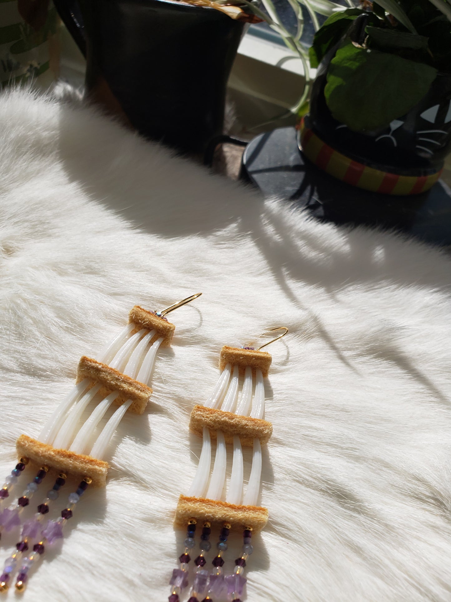 Small Dentalium Earrings