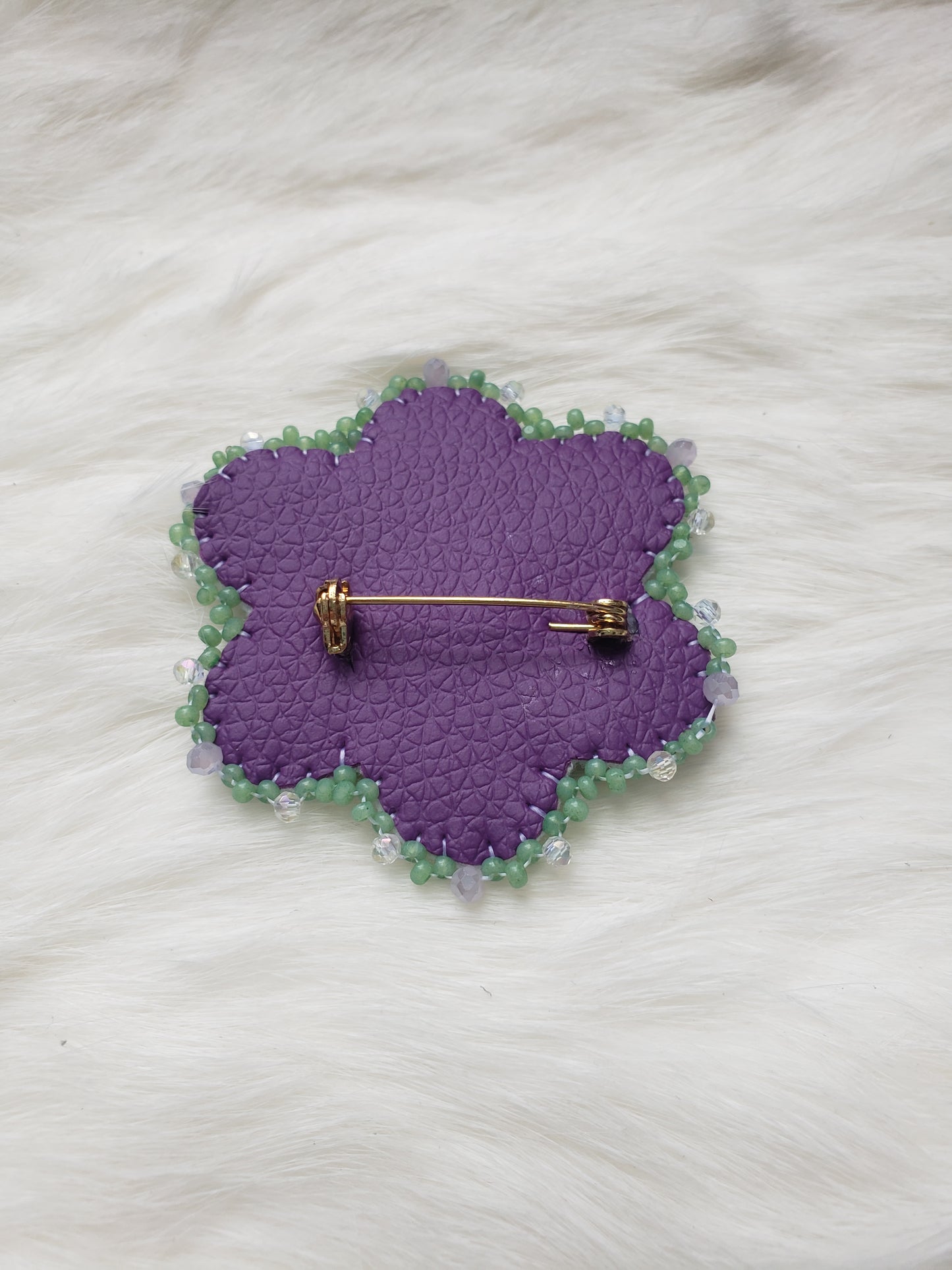 Purple Flower Pin