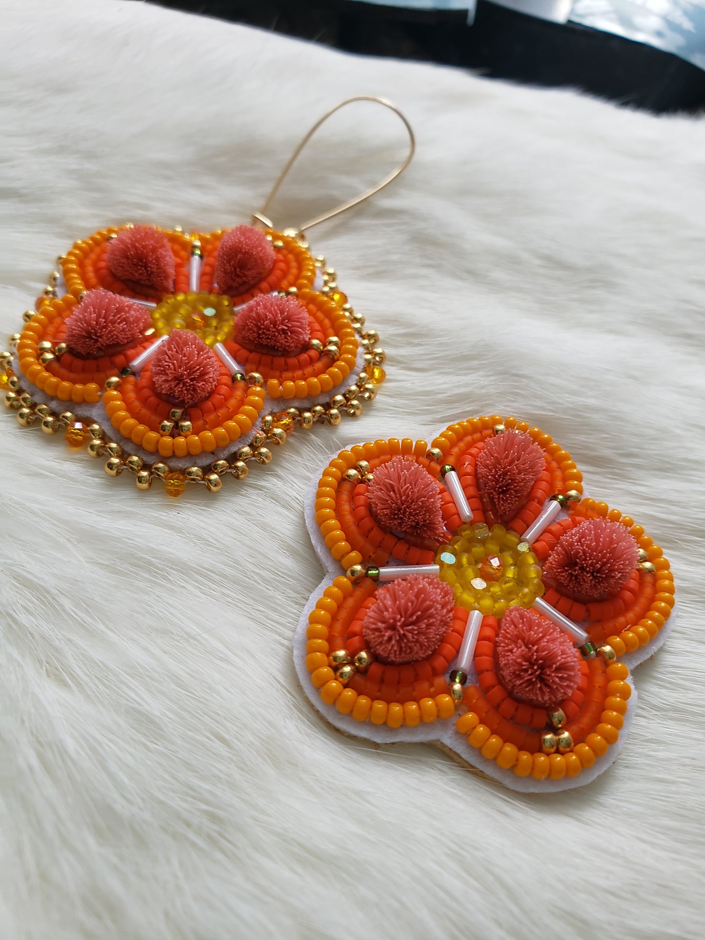 Tufted Orange Flowers