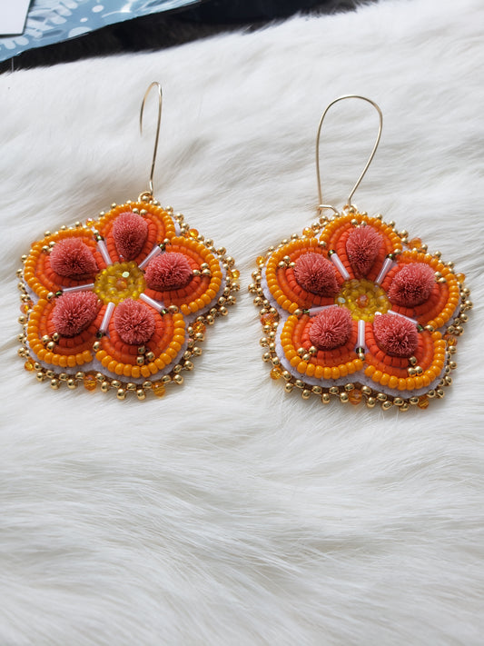 Tufted Orange Flowers