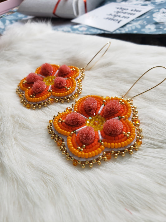 Tufted Orange Flowers