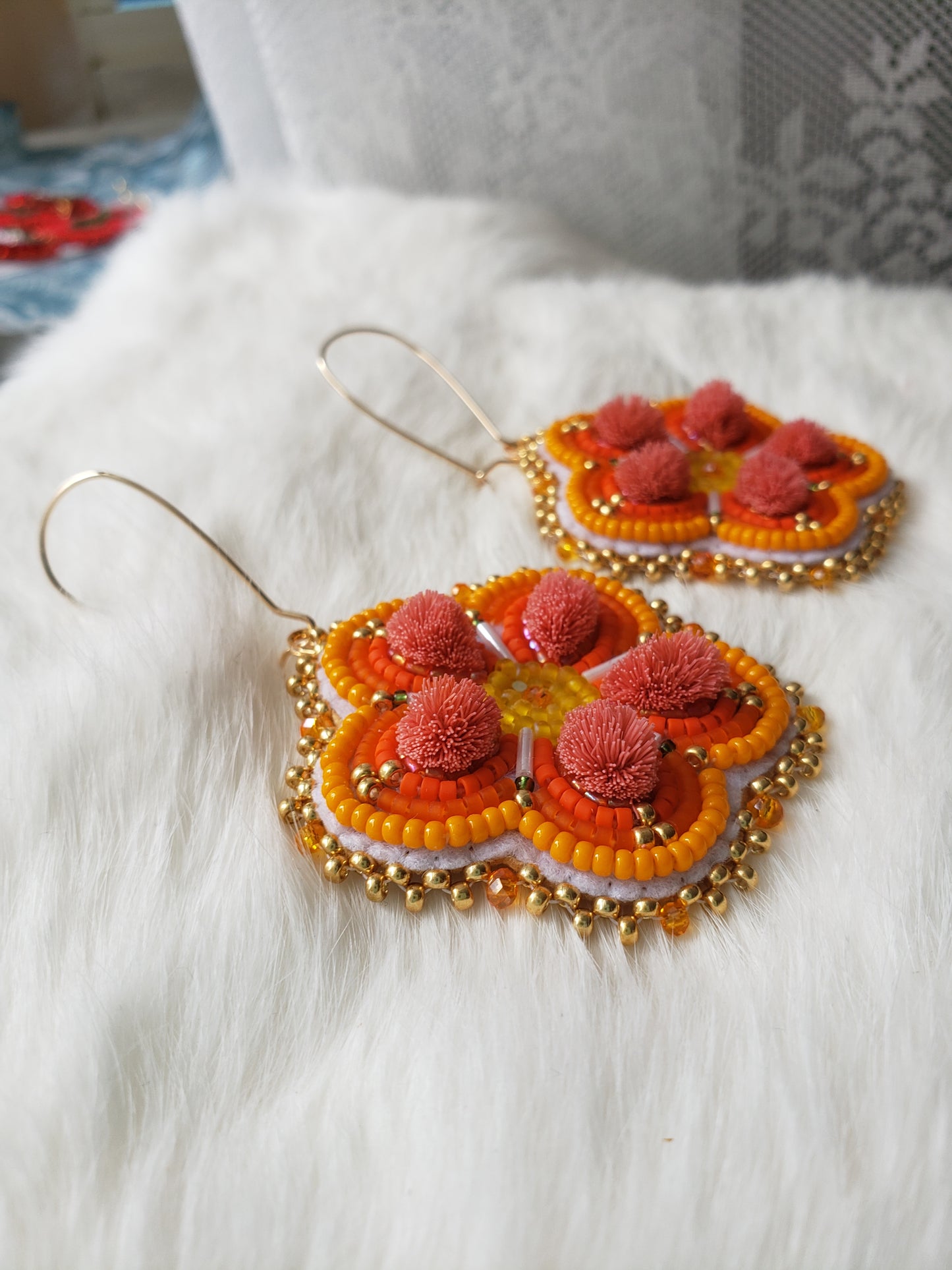 Tufted Orange Flowers