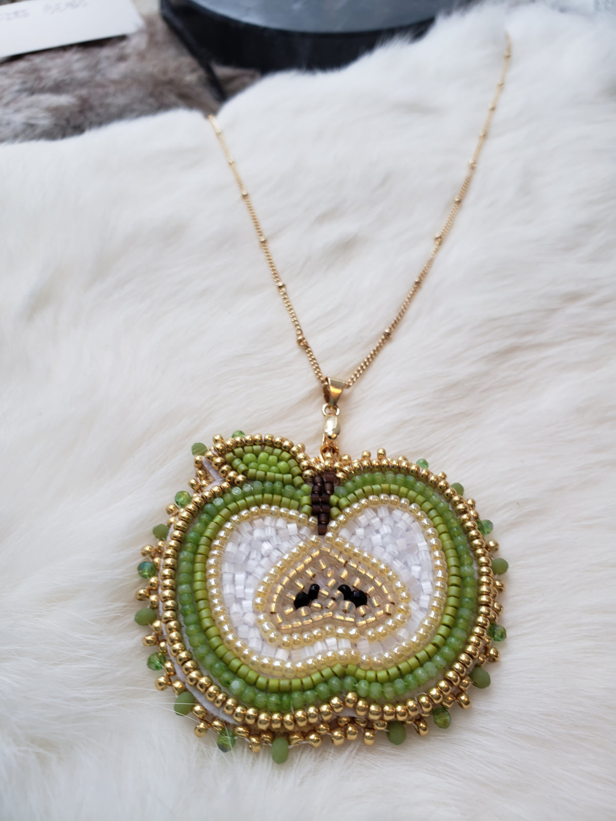 Green Apple Necklace