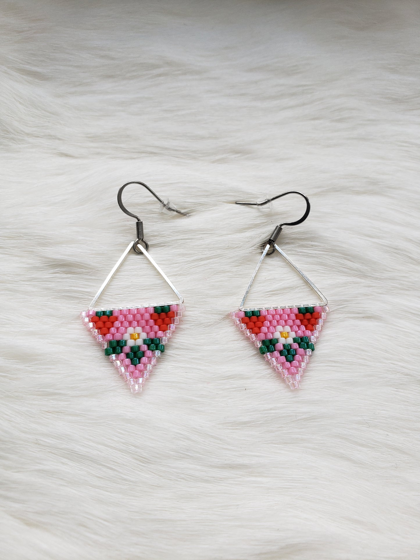 Pink Strawberry Triangles