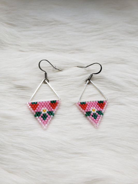 Pink Strawberry Triangles