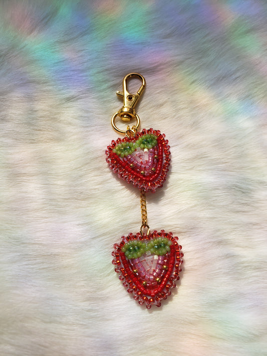 Strawberry Bag Charm