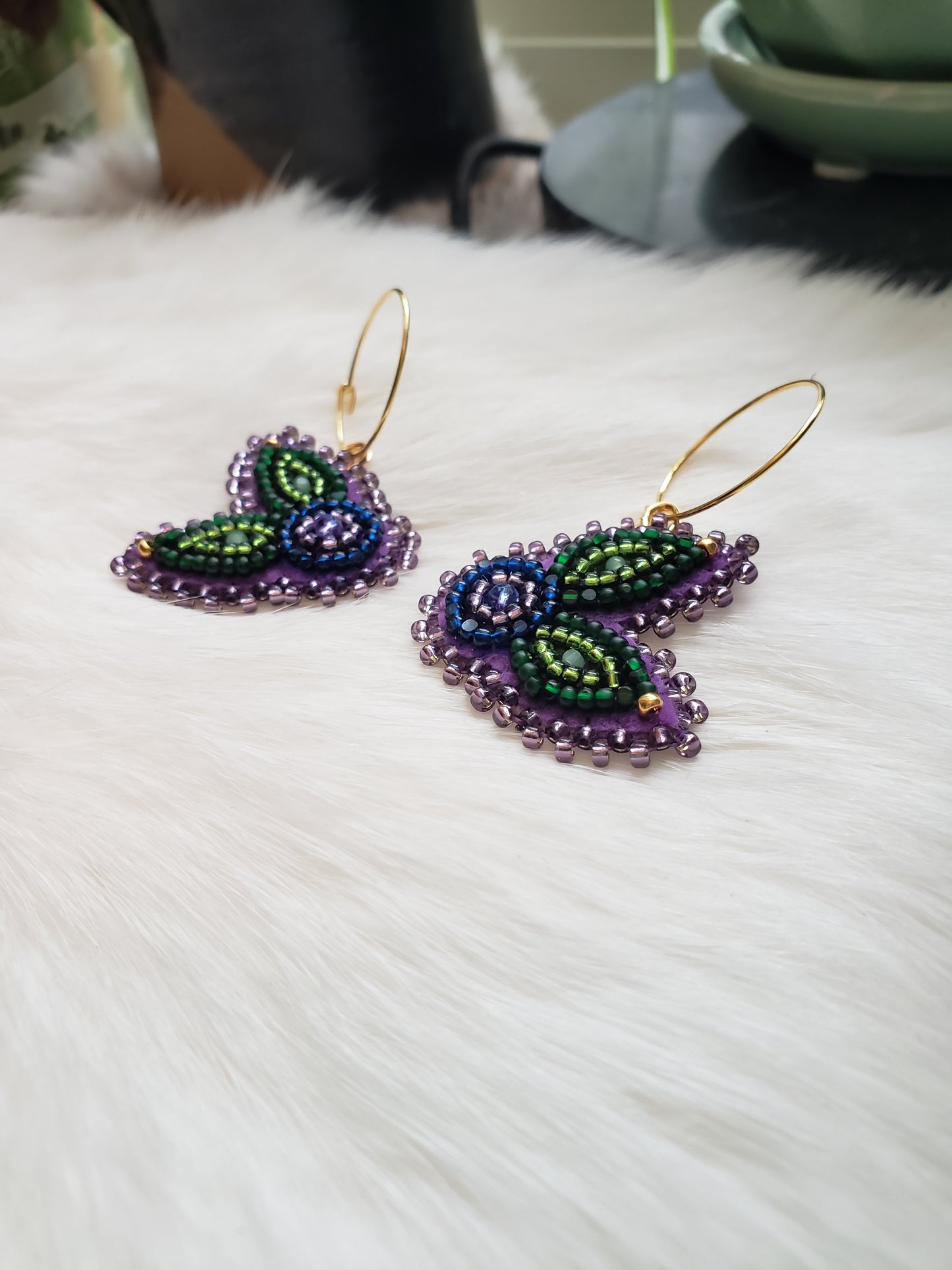 Purple Blueberry Hoops