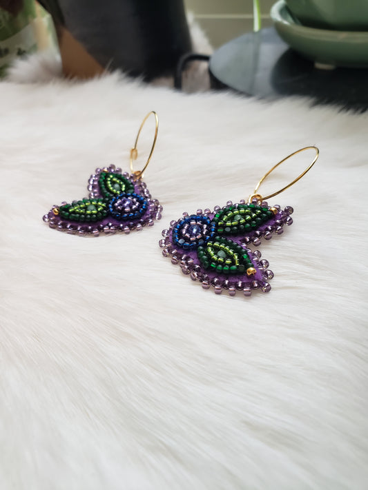 Purple Blueberry Hoops