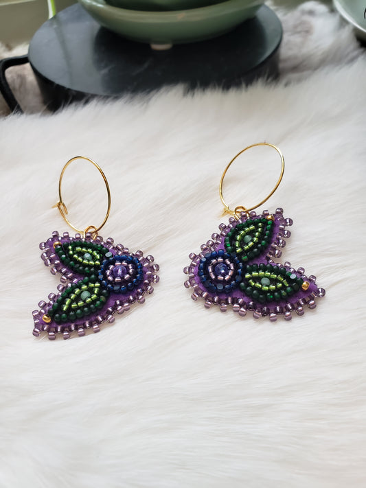 Purple Blueberry Hoops