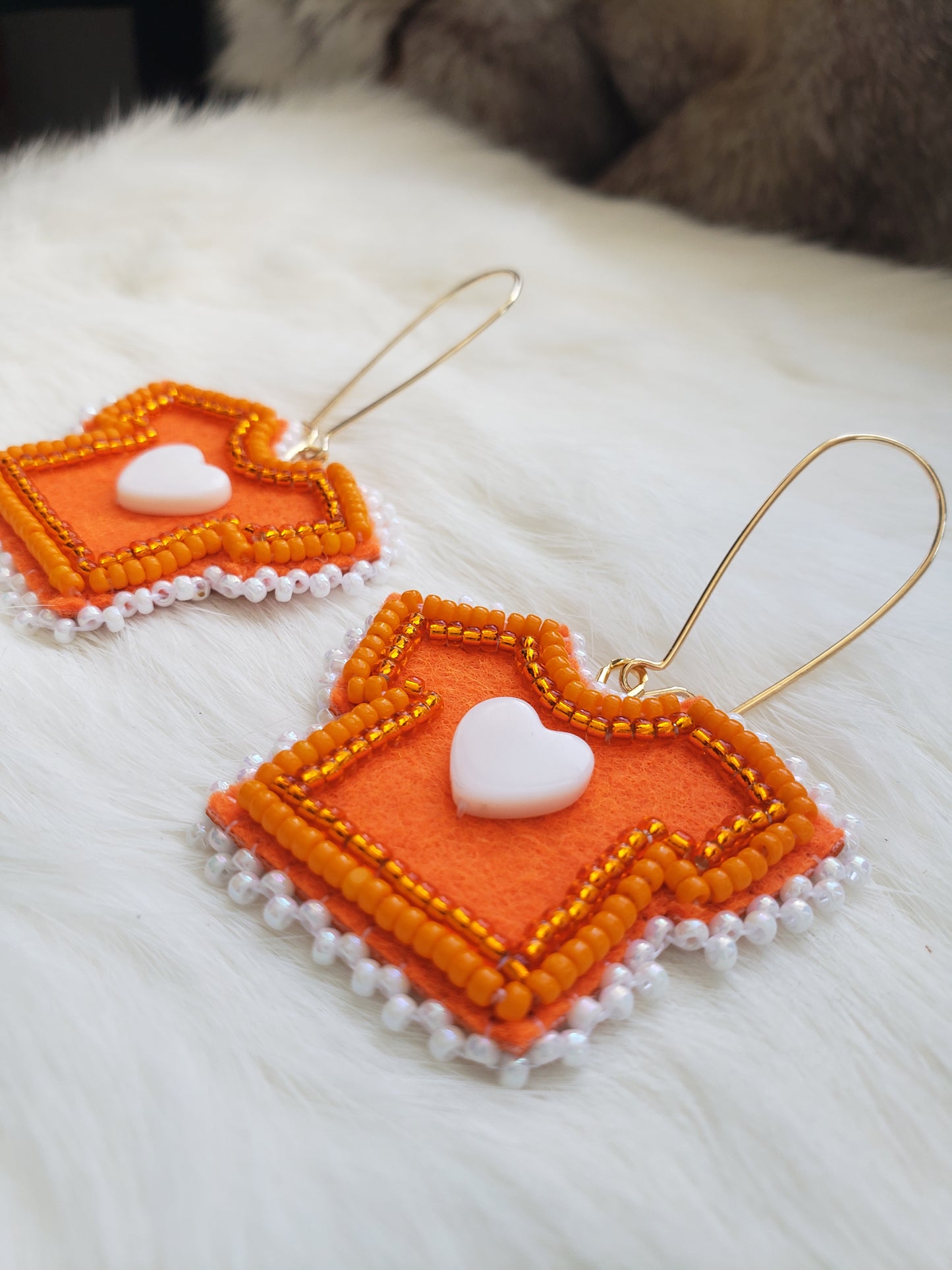 Donation Orange Shirt Earrings