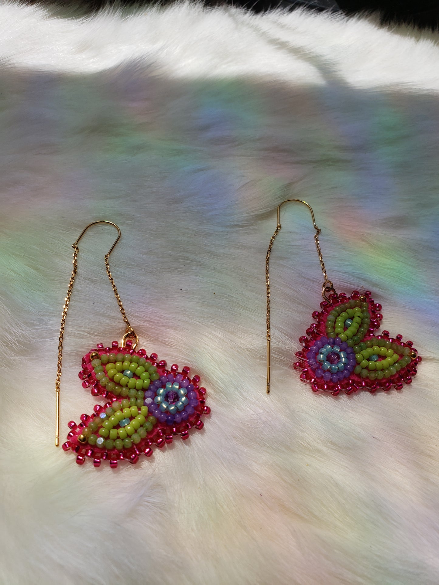 Bright Purple Blueberry Earrings