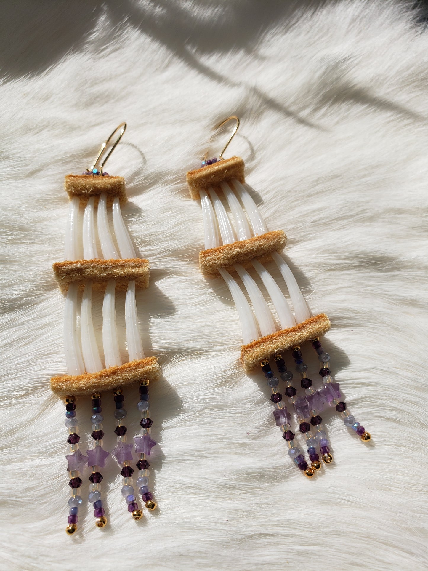 Small Dentalium Earrings