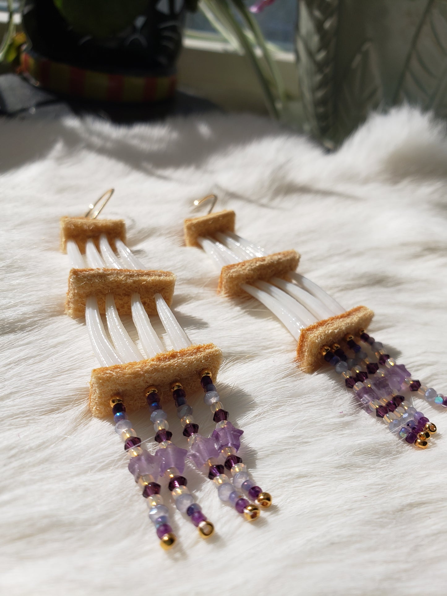 Small Dentalium Earrings