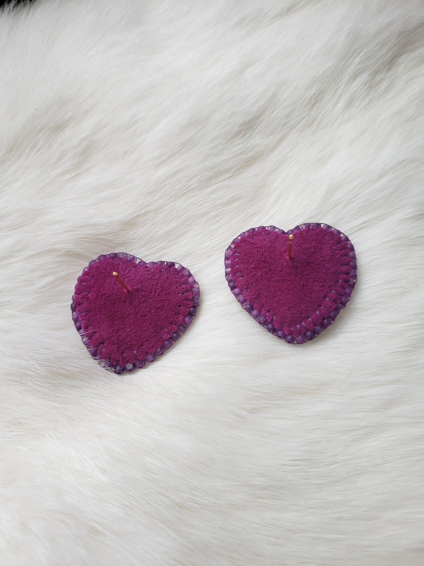 Purple Strawberry Studs
