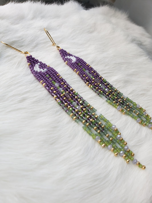 Moon Fringe Earrings