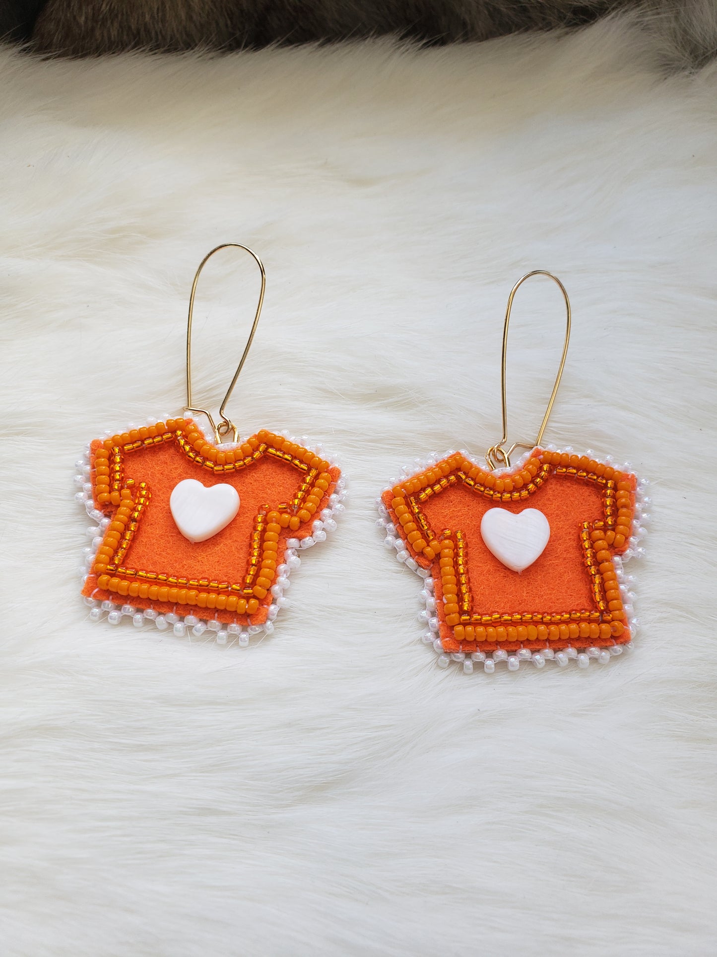Donation Orange Shirt Earrings