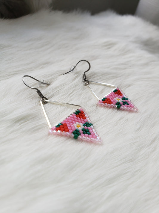 Pink Strawberry Triangles