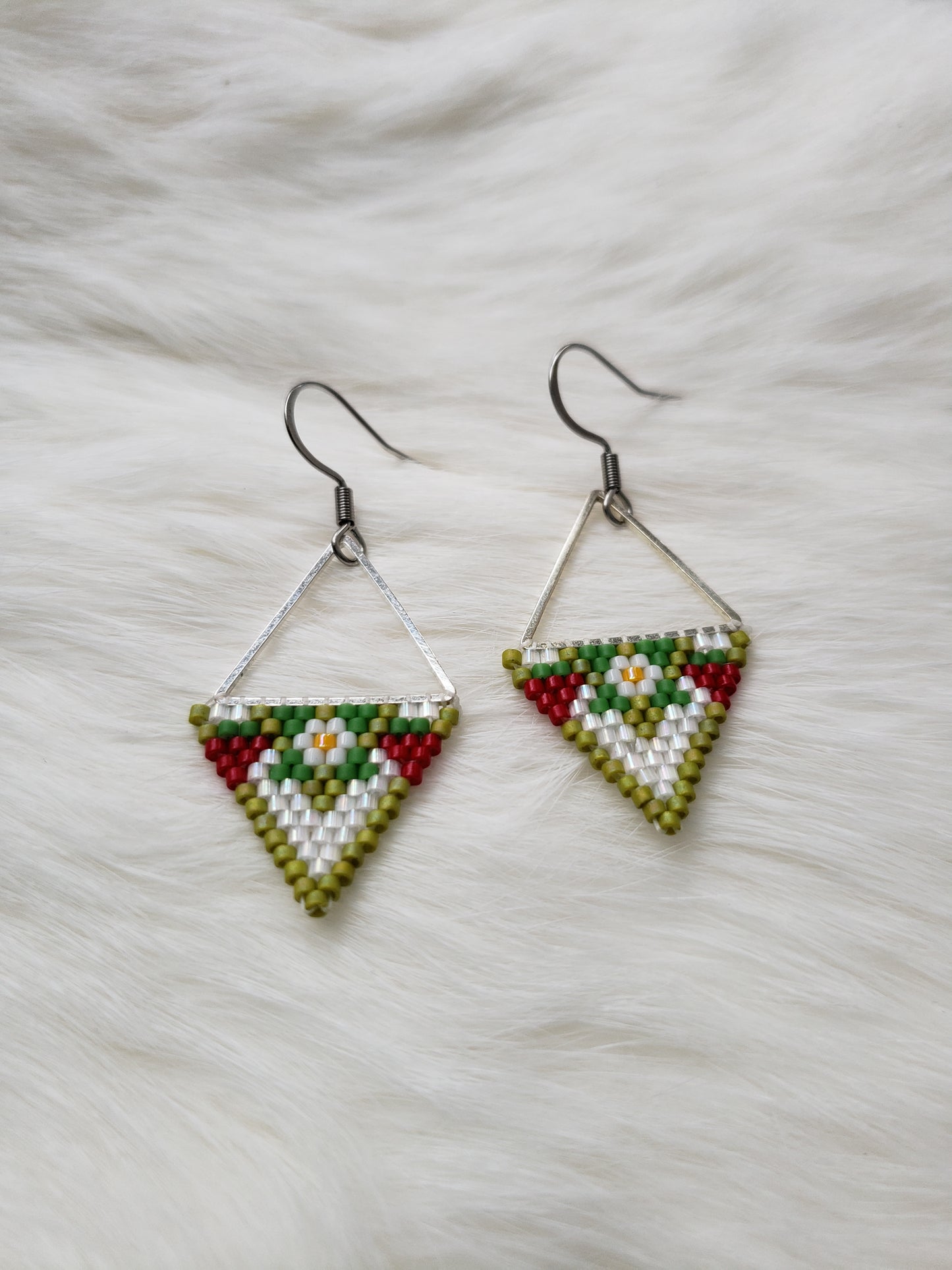 Sage Strawberry Earrings