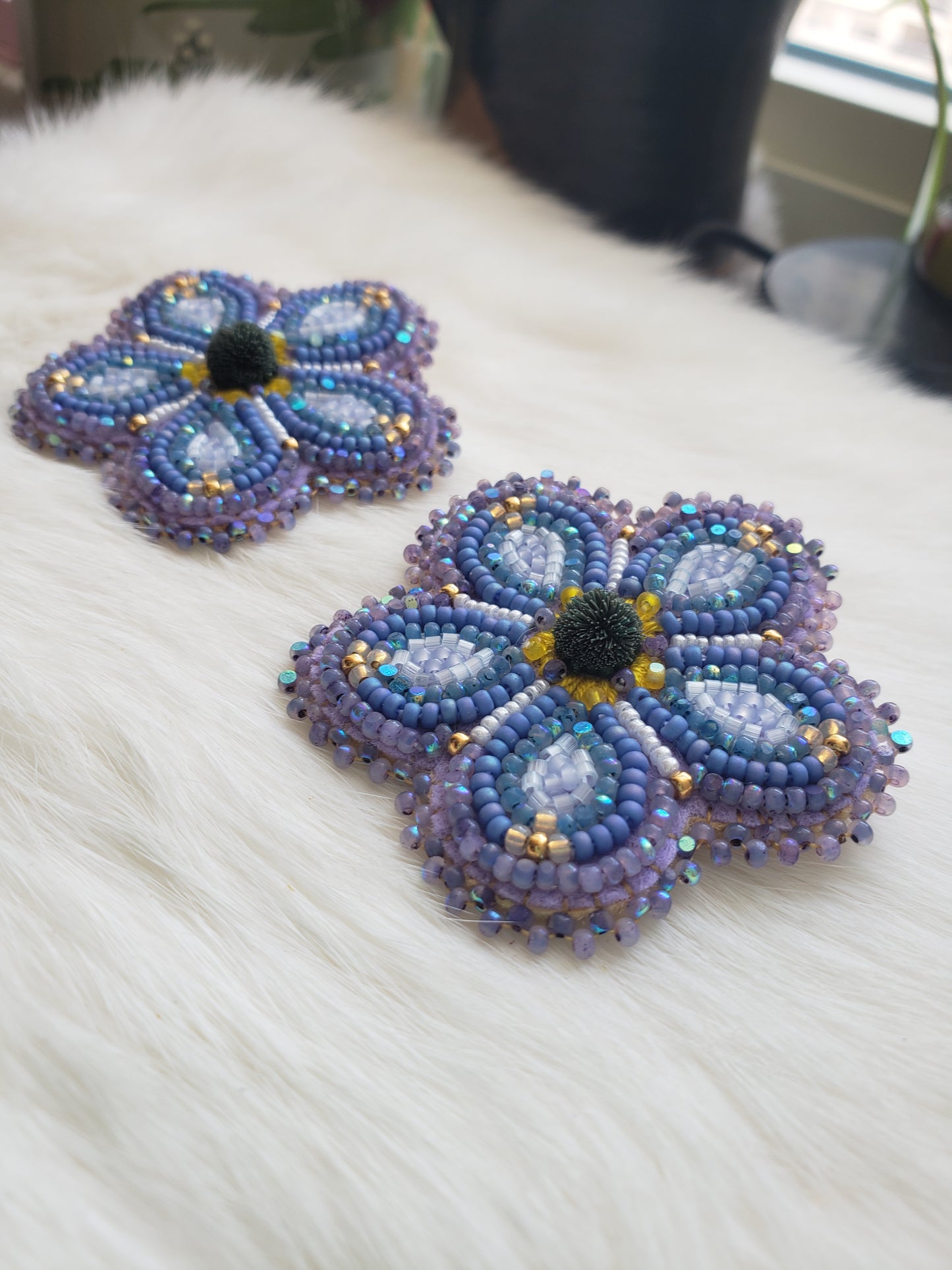 Large Forget-Me-Not Earrings