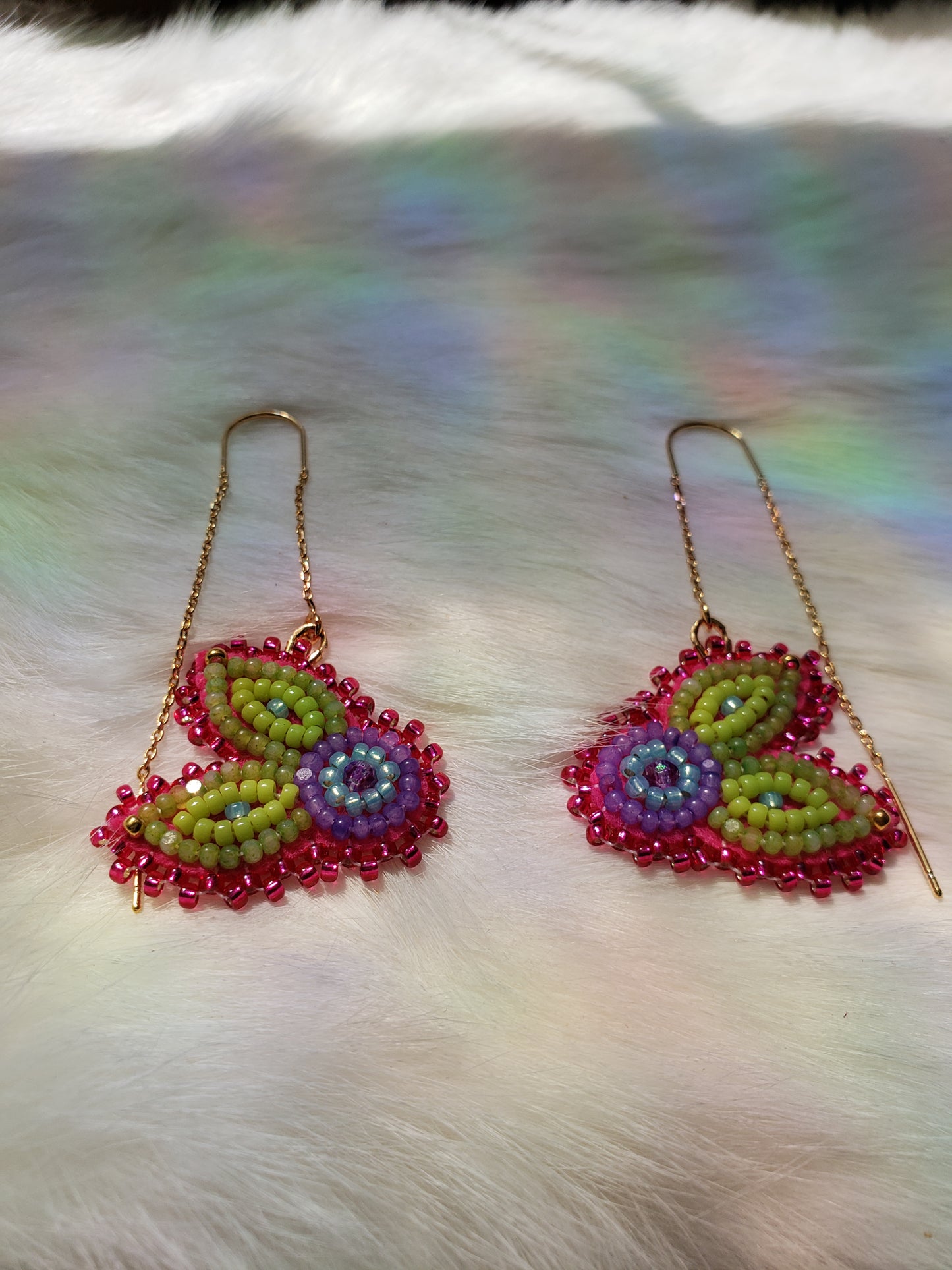 Bright Purple Blueberry Earrings