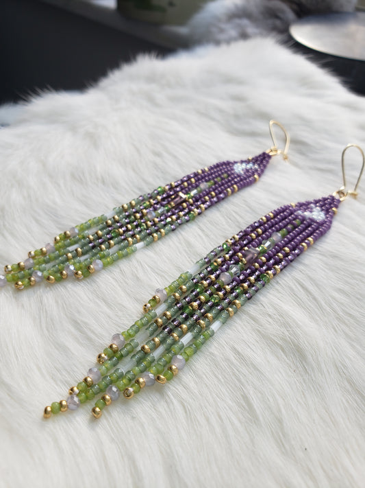 Moon Fringe Earrings