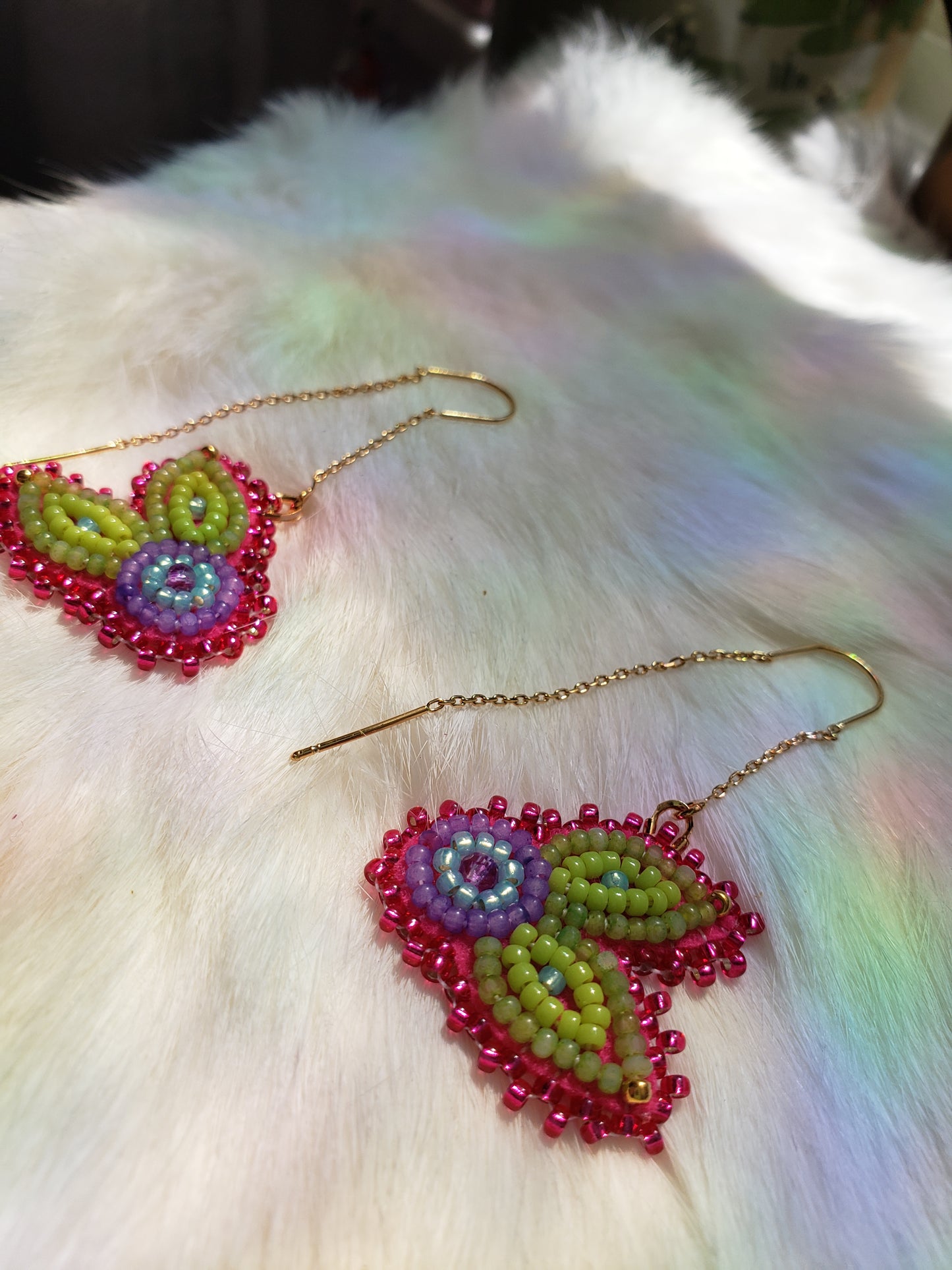 Bright Purple Blueberry Earrings
