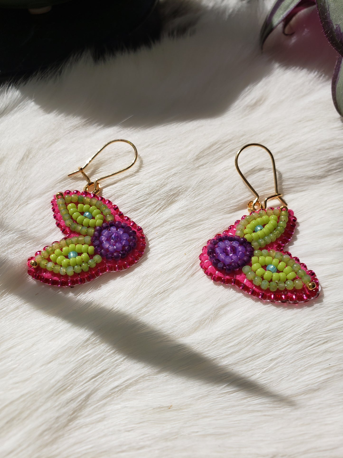 Bright Purple Blueberry Earrings