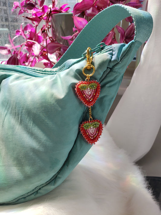 Strawberry Bag Charm