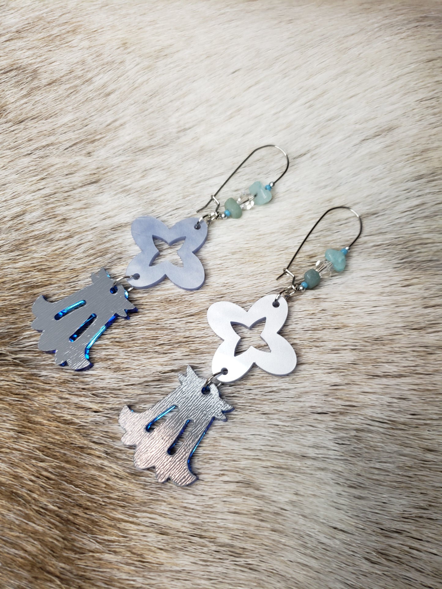 Kidney Hook Bluebell Earrings