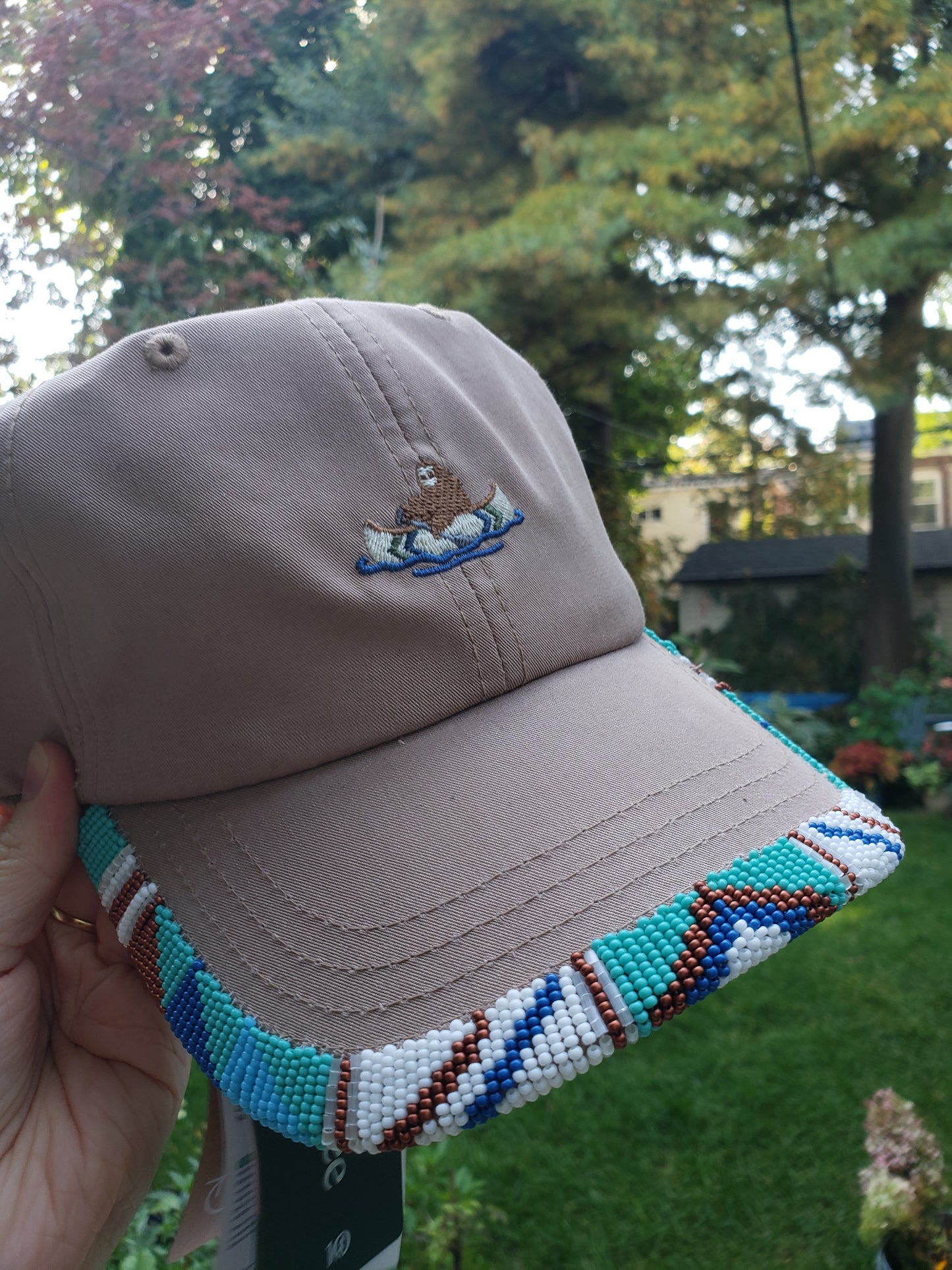 Sasquatch Beaded Hat