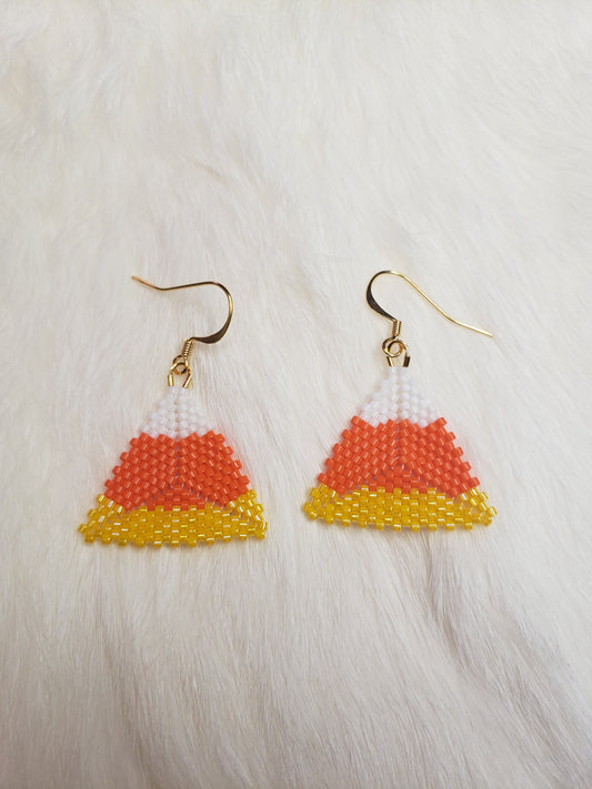 Big Candy Corn Earrings