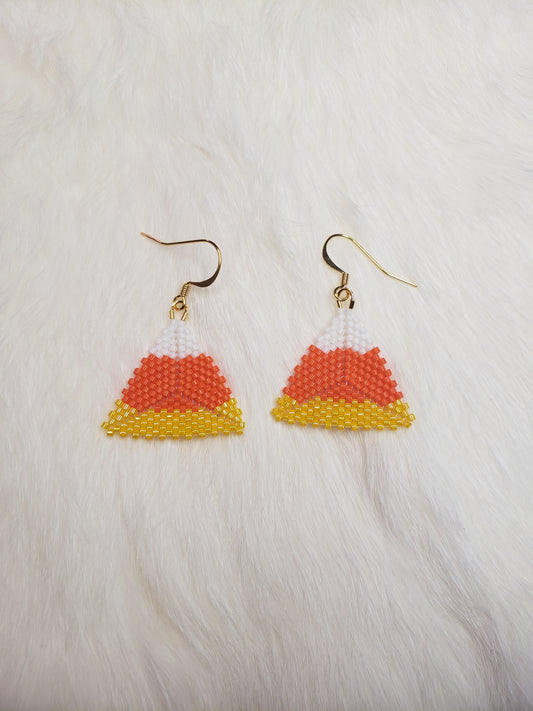 Big Candy Corn Earrings