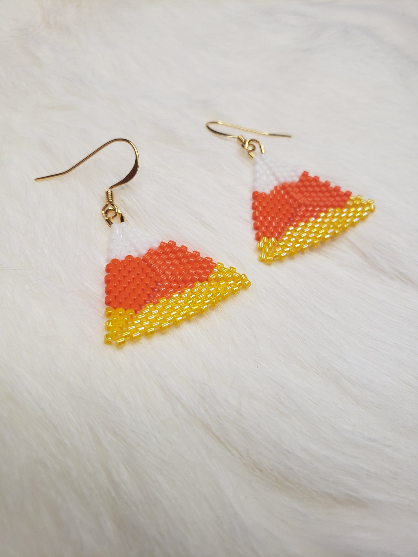 Big Candy Corn Earrings